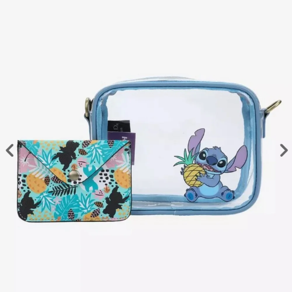 Disney Stitch Clear Crossbody Bag With Cardholder - Picture 3 of 8